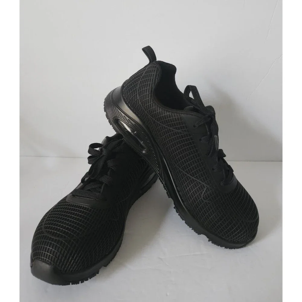 Skechers Women's Composite Toe EH Slip Resistant Lace-Up Shoe 108072/BBK Size 10